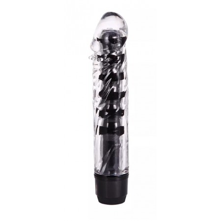 Вагінальний вібратор XESE Cristal Black, довжина 17,5 см, діаметр 3,5 см