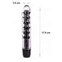 Вагінальний вібратор XESE Cristal Black, довжина 17,5 см, діаметр 3,5 см