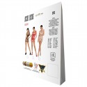 Бодистокинг-платье Passion BS089 red, мини, плетение в виде паутины