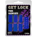 Набор из 7 насадок Penis Sleeve Kits - Blue