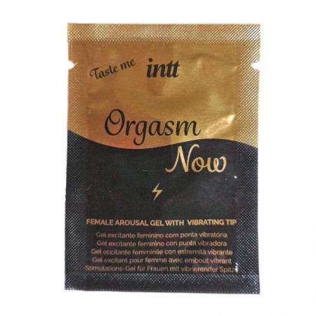 Пробник возбуждающего геля-вибратора для клитора 2-в-1 Intt Orgasm Now, 2 мл