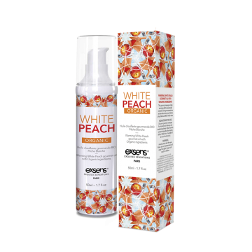 Массажное масло EXSENS Organic White Peach, съедобное