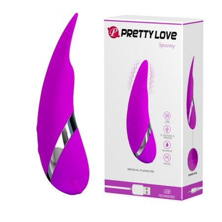 Стимулятор клитора PRETTY LOVE - SPOONY, 12 функций вибрации