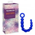Анальная цепочка Chica BENDY BEADS, Indigo
