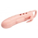 Подовжуюча насадка з вібростимуляцією PRETTY LOVE - PENIS SLEEVE Sloane, на 2,5 см