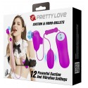 Вакуумный стимулятор с виброяйцом PRETTY LOVE - SUCTION & VIBRO-BULLETS