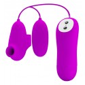 Вакуумный стимулятор с виброяйцом PRETTY LOVE - SUCTION & VIBRO-BULLETS