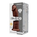 Фаллоимитатор SilexD Oscar Brown (MODEL 2 размер 9in), двухслойный, силикон+Silexpan, диаметр 5,4см
