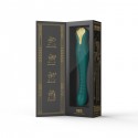 Смартвібратор-пульсатор Zalo — King Turquoise Green, кристал Swarovski