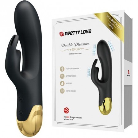 Вибратор с клиторальной стимуляцией Pretty Love Double Pleasure