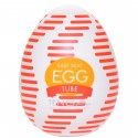 Мастурбатор-яйцо Tenga Egg Tube, рельеф с продольными линиями