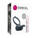 Ерекційне кільце Dorcel Power Clit Plus з вібрацією, перезаряджається, з язичком та щіточкою