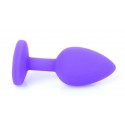 Силиконовая анальная пробка Boss Series - Jewellery Purple Silicon PLUG Medium Red M