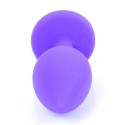 Силиконовая анальная пробка Boss Series - Jewellery Purple Silicon PLUG Medium Red M