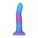 Светящийся в темноте фаллоимитатор ADDICTION - Rave - 8 Glow in the Dark Dildo - Blue Purple