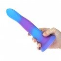Светящийся в темноте фаллоимитатор ADDICTION - Rave - 8 Glow in the Dark Dildo - Blue Purple