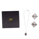 Зажимы для сосков с легкой подвеской LOCKINK Adjustable Nipple Clamps with Light Pendant - Grey