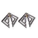 Зажимы для сосков с легкой подвеской LOCKINK Adjustable Nipple Clamps with Light Pendant - Grey