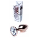 Анальная пробка Boss Series - Jewellery Red Gold PLUG Clear S