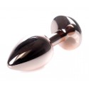 Анальная пробка Boss Series - Jewellery Red Gold PLUG Clear S