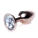 Анальная пробка Boss Series - Jewellery Red Gold PLUG Clear S