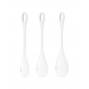 Набір йоні намистин Satisfyer Yoni Power 1 White, діаметр 2-2,5-3см, вага 22-46-74гр