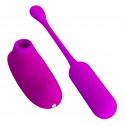 Комплект з віброяйця і вакуумного стимулятора Pretty Love CURUPIRA Multifunctional 2in1