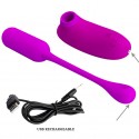 Комплект з віброяйця і вакуумного стимулятора Pretty Love CURUPIRA Multifunctional 2in1