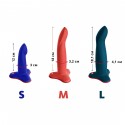 Фалоімітатор Fun Factory LIMBA FLEX S, синій, гнучкий, з ефектом пам’яті, підходить для точки G
