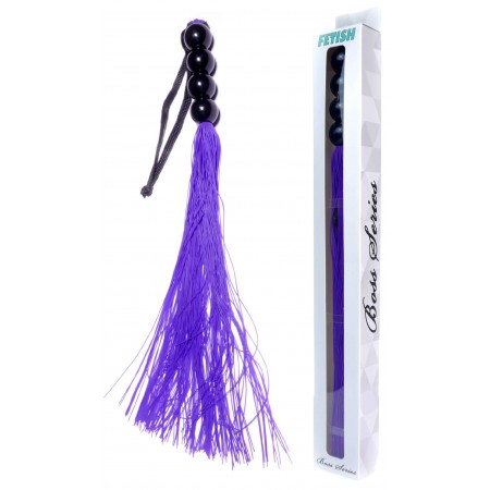 Силиконовый флогер Fetish Boss Series - Silicone Whip Purple 14', длина 37 см