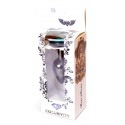 Анальная пробка Boss Series - Jewellery Dark Silver PLUG Green, размер S