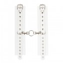 Наручники Leather Double Fix Leg Cuffs, White