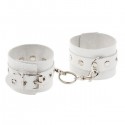 Наручники Leather Double Fix Leg Cuffs, White