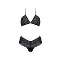 Комплект Passion KERRIA BIKINI black, S/M, бралетт и трусики-бикини