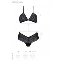 Комплект Passion KERRIA BIKINI black, S/M, бралетт и трусики-бикини