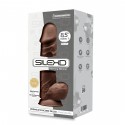 Фаллоимитатор SilexD Norman Brown (MODEL 4 размер 8.5in), двухслойный, силикон+Silexpan, диаметр 5см