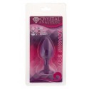 Силиконовая анальная пробка с кристаллом Purple Silicone Amethyst, размер S
