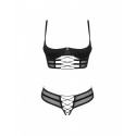 Комплект Obsessive Roxelia 2-pcs crotchless set M/L