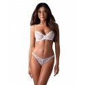Комплект Obsessive Alissium 2-шт set, M/L, кружево, лиф с мягкой чашкой, трусики танга