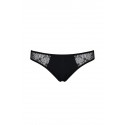 Трусики-слипы с кружевной сеточкой Dina Thong black - Passion, размер L/XL