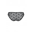Трусики-слипы с кружевной сеточкой Dina Thong black - Passion, размер L/XL