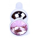 Анальний затор Boss Series - Jewellery Silver BUTT PLUG Rose