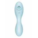 Вакуумный смарт-стимулятор с вибрацией Satisfyer Curvy Trinity 5 (Blue), управление со смартфона