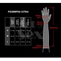 Глянсові вінілові рукавички Art of Sex - Lora, розмір L, колір Чорний