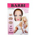 Надувная кукла  BARBI- 3D  с вставкой из киберкожи и вибростимуляцией.