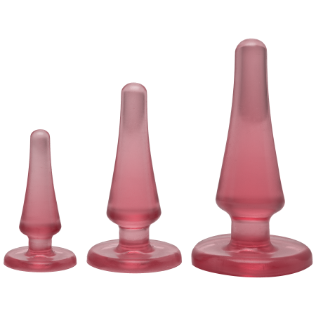 Набор анальных пробок Doc Johnson Crystal Jellies