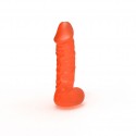 Крафтове мило-член з присоскою Чистий Кайф LARGE Orange, натуральне