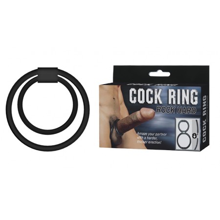 Силіконове кільце для статевого члена BAILE - COCK RING ROCK HARD