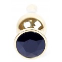 Анальная пробка Boss Series - Jewellery Gold BUTT PLUG Black