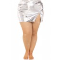 Колготки Leg Avenue Rhinestone micro net tights Plus size Caramel, мелкая сетка, стразы